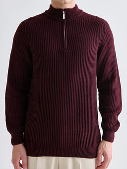 Dik Yaka Uzun Kollu Erkek Triko Kazak