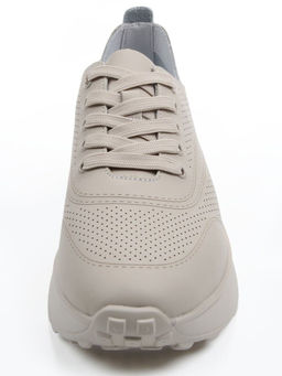 03-YH595-3 DK. BEIGE Кроссовки летние женские (натуральная кожа)