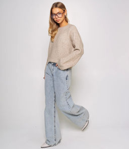 Джемпер #КТ6137, бежевый - Dommod фото 4