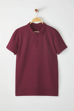 TRENDYOL MAN Siyah Slim/Dar Kesim Dokulu Dugmeli %100 Pamuklu Polo Yaka T-shirt TMNSS20PO0002 - Trendyolmilla фото 6