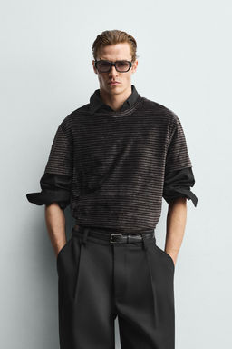 WASHED TEXTURED T-SHIRT - Zara фото 2