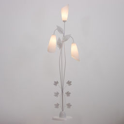 Торшер напольный BayerLux «Симпл», 3×40 Вт, E27, белый