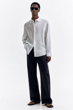 Camisa de lino Regular Fit - H&m фото 3