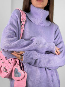 Свитер Джун (лавандовый) Турция - Nadi bordo фото 3