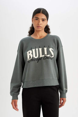 DeFactoFit Толстовка с круглым вырезом NBA Chicago Bulls  фото 3