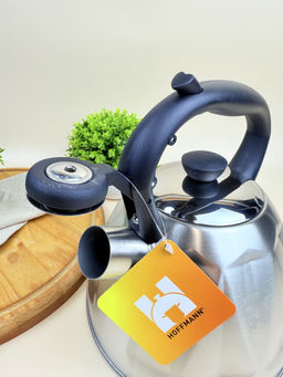 Чайник со свистком, черная ручка, 2,0 л. НМ 55243