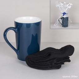 Подарочный набор / носки мужские 1 пара + кружка / в подарочной упаковке