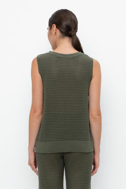 VERY NEAT _ ЕВ 30153/хаки блуза-топ жен