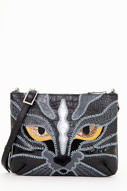 Сумка с аппликацией ДС-261-191 черный