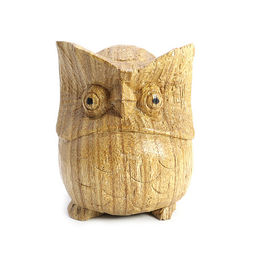 Статуэтка из дерева Сова 10см дарует мудрость, карьерный рост, успех и изобилие