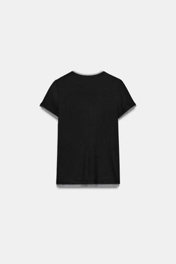 T-SHIRT WITH TULLE DETAIL - Zara фото 11