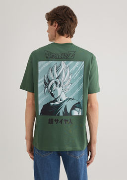 Dragon Ball Bask?l? Yesil Tisort - Mavi фото 4