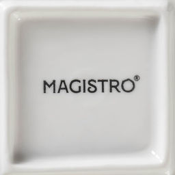 Блюдо для подачи Magistro Квадрат Бланш, d=19 см, фарфор, белое  фото 5