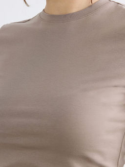 Bisiklet Yaka Kad?n Crop