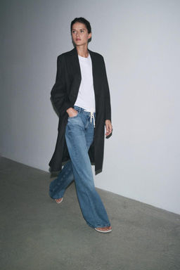 ZW COLLECTION RELAXED FIT MID-RISE JEANS - Zara фото 9