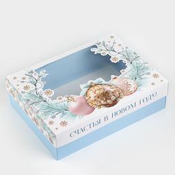 Коробка подарочная новогодняя складная «Счастья в Новом году», 32 х 24 х 9 см