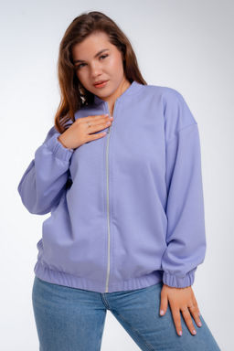 Бомбер из коттон фита сирень - Амадэль фото 22