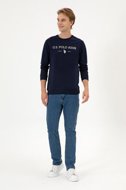 Erkek Lacivert Basic Sweatshirt Sepette S_rpriz _ndirim - U.s. polo assn фото 4