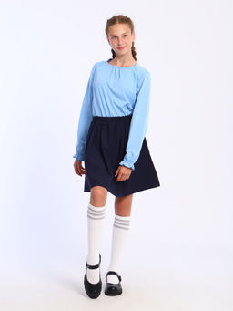 Лонгслив Анечка серо-голубой Ладошки  фото 14