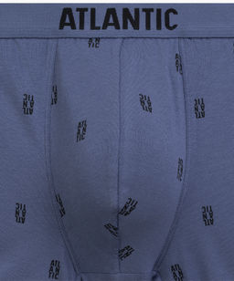 ATLANTIC 3MH-227 Трусы шорты Logo - набор 3 шт. деним + темно-синий + темно-серый  фото 4