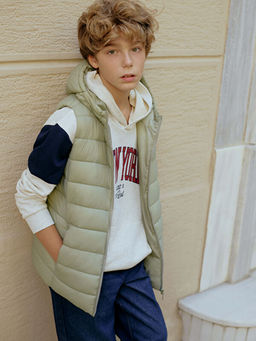 Kap??onlu Erkek ?ocuk ?i?me Yelek