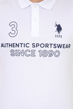 U. S. Polo Assn Мужская белая футболка с воротником-поло - U.s. polo assn фото 12