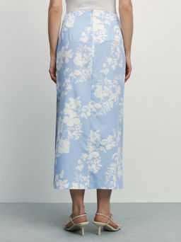 Юбка миди из хлопка / Zarina  фото 4