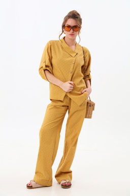 Брюки NIKVA н705-11 горчица  фото 2