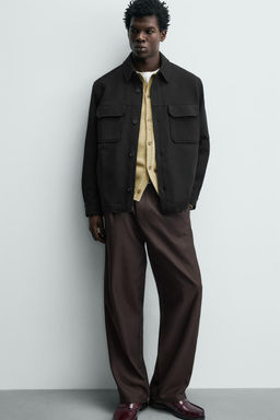 SOBRECAMISA ESTRUCTURA CONFORT / Negro - Zara фото 5