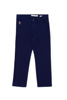 Темно-синие брюки из плотной ткани для мальчика - U.s. polo assn фото 2