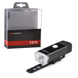 Фонарь передний COMIRON FR18 корпус: алюминий +ABS свет CREE XPG LED 350m; аккум: 3.7V 2000 mAh USB влагозащищённый, индикация заряда /уп 120/ - ГалеонТрейд фото 6