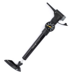 Велонасос COMIRON STATION с манометром, алюминиевый цилиндр, ручка литой пластик, Presta-Schrader, 8,6 бар. /уп 50 - Галеонтрейд фото 9