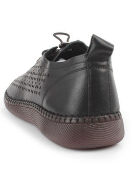 03-5005-1 BLACK Полуботинки женские летние (натуральная кожа) - Фабричный китай фото 6