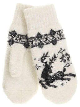 Варежки женские "Олень и узор" КРУГ 3459-1