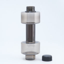 Бутылка для воды, 500 мл, Гантель, 22.5 х 8 см, чёрная - Simaland фото 2