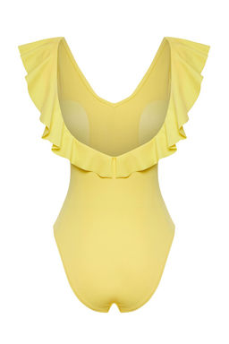 TRENDYOLMILLA Sar? V Yaka Volanl? Regular Mayo TBESS25MA00030  фото 6