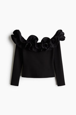 Top off-the-shoulder con volante - H&m фото 3