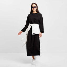 Юбка баска женская MIST, размер 46-48 (L-XL), цвет молочный