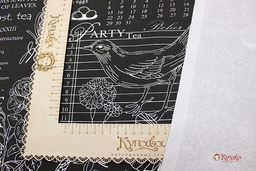 Рогожка Флора и фауна цв.черный, ш.1.5м, хлопок-100%, 165гр/м.кв - Купава фото 2