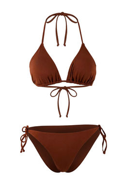 Kahverengi Ucgen Normal Bel Bikini Tak?m? TBESS26BT00013