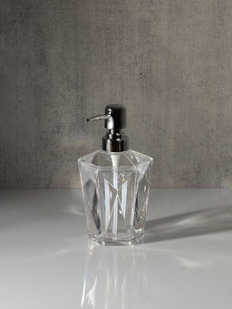 Диспенсер для жидкого мыла 400 мл прозрачный акриловый пластик, полипропилен