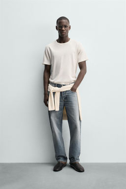 CAMISETA LINO - ALGOD?N / Blanco roto