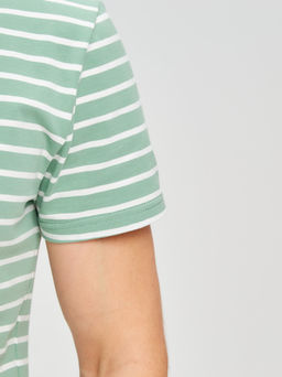 Футболка мужская короткий рукав GREG G145-KD4-UT22 (зеленая полоска)  фото 2