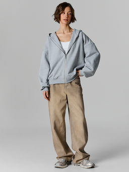 Толстовка женская серая на молнии - Mark formelle фото 2