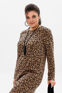 Платье ANELLI 1498 цейлонский леопард  фото 4