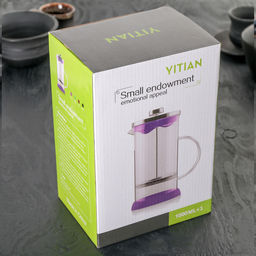 Чайник заварочный френч - пресс «Келли», 1 л, цвет красный