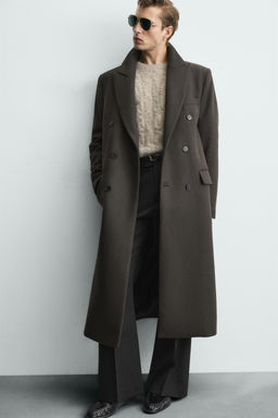 LIMITED EDITION MANTECO® WOOL BLEND DOUBLE-BREASTED COAT - Zara фото 6