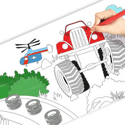 Раскраска-рулон Супермашины - Буква-ленд фото 3