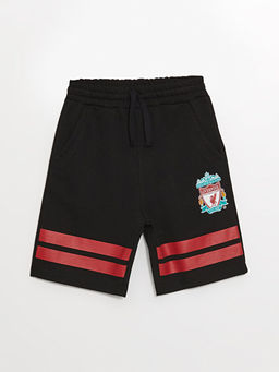 Beli Lastikli Liverpool Bask?l? Erkek ?ocuk ?ort