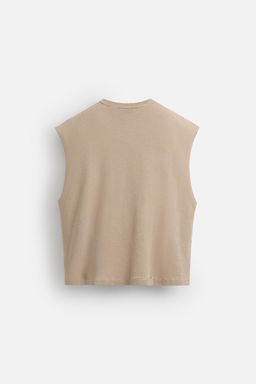 PRINTED KNITTED VEST TOP - Zara фото 6